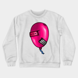 Imperfect Pink Cancer Balloon - Pink Crewneck Sweatshirt